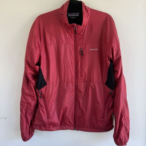 Patagonia Other - Patagonia Vintage Ripstop Windbreaker Mens Medium Lined Red Full Zip